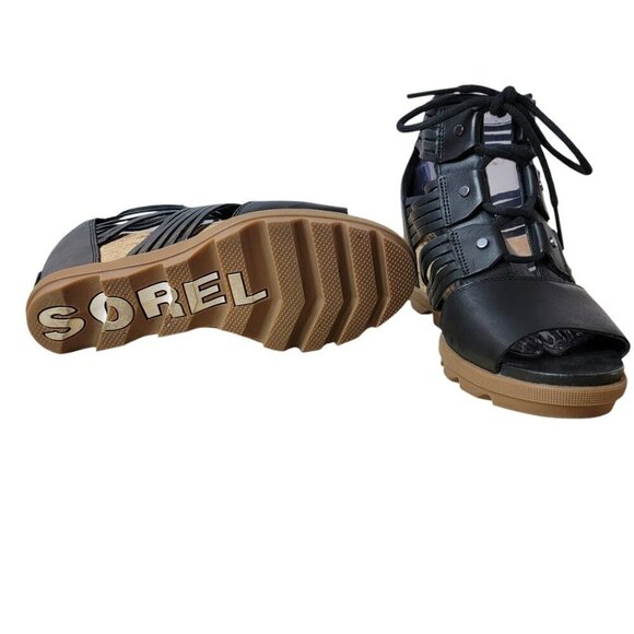 Sorel Joanie II Lace Wedge Sandals 9.5 - Chic & Comfy! - Picture 3 of 8